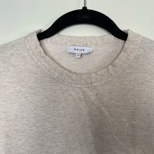 Reiss Heathered Oat Stretchy Pullover